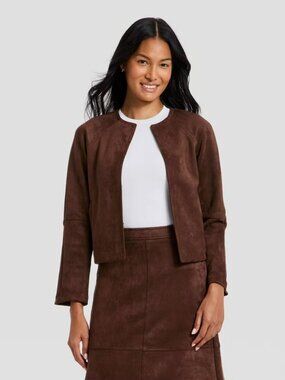 Women's Suede Jacket - A New Day Brown XL